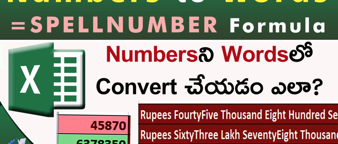 Numbers Convert To Words In Excel Indian Rupees Computers Adda