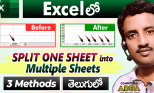 Split Data Single Sheet to Multiple Sheets in Excel ( 3 Ways )