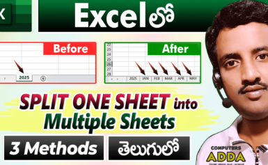 Split Data Single Sheet to Multiple Sheets in Excel ( 3 Ways )